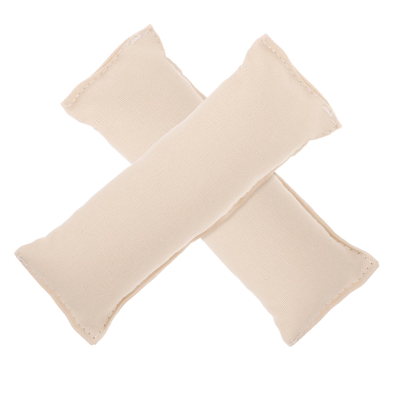 2pcs Cotton Elbow Wrist Pad Creamy White Slip Comfortable Keyboard Mat for Office Computer Desk Ergonomic Support Cushion