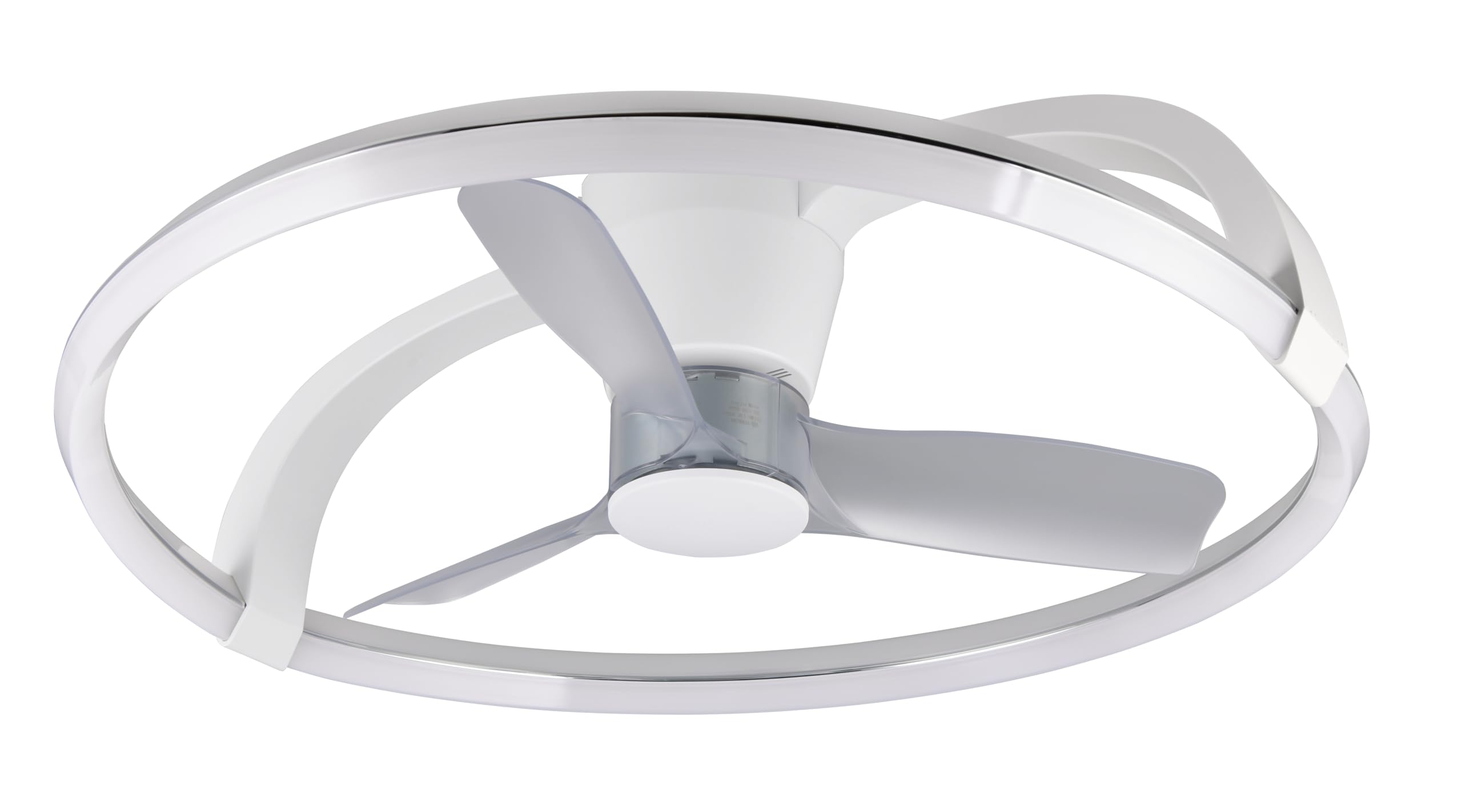 Reality Leuchten LED Deckenventilator mit Beleuchtung Stockholm R64262131, Kunststoff Weiß matt, 6 Geschwindigkeiten, Sommer- Winterbetrieb, Fernbedienung, Dimmer, Timer, Nachtlicht, Lichtfarbe