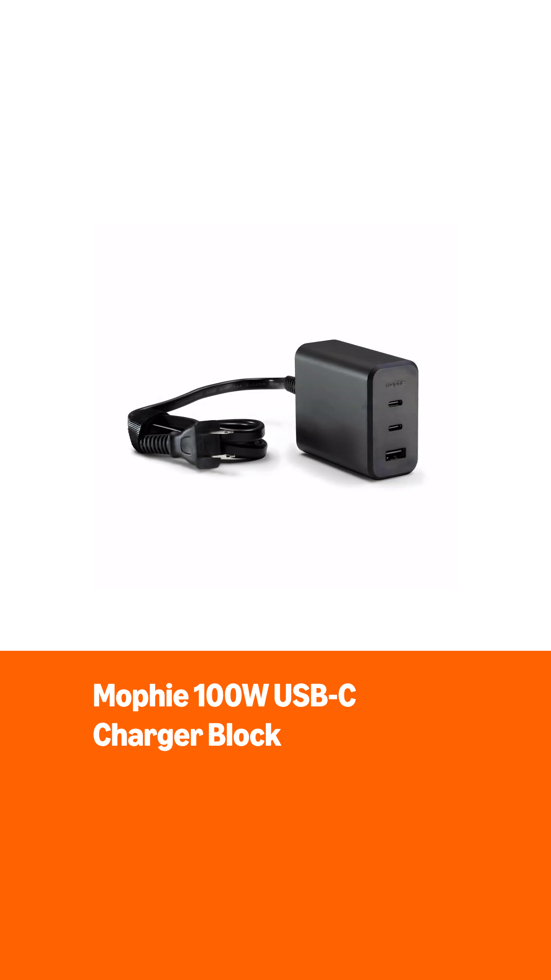 Amazon.com: Mophie GaN 100W USB C Charger Block - 3-Port Fast