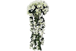 Artificial Flowers for Wedding Wall Hanging Faux Rattan Plant Flowers Artificial Plants,...