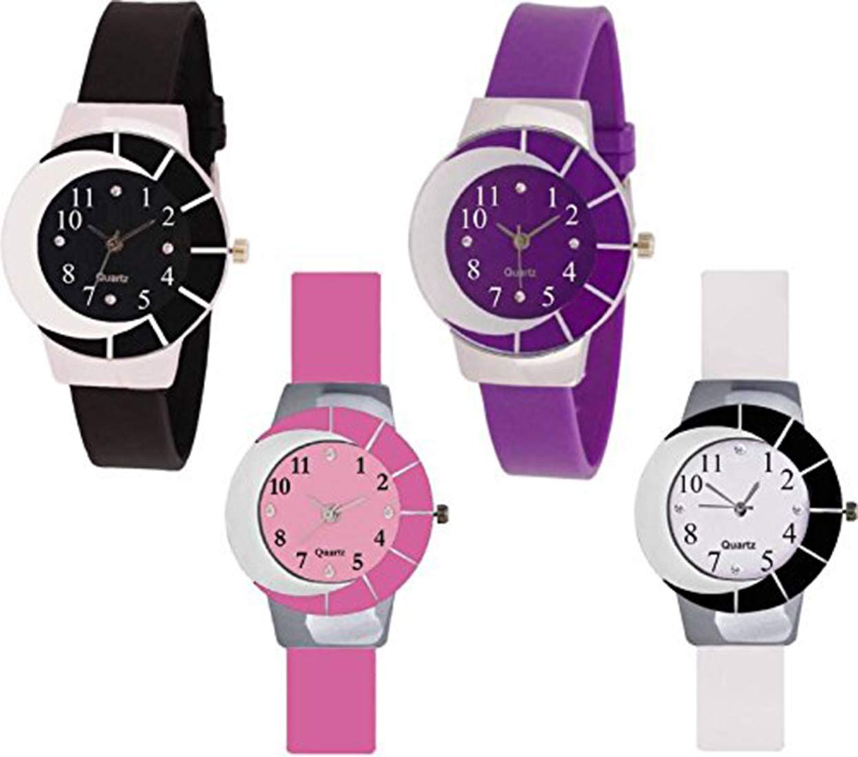 Acnos Analog Multi-Colour Dial Womens Watch - Zebra-BK-PP-PK-WT (B085G6K627) Amazon Price History, Amazon Price Tracker