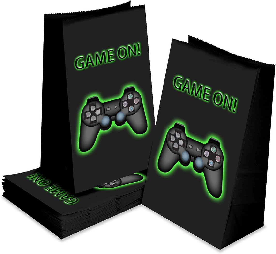 Video Game Favor Bags，Outego Video Game Goodie Bags Video Game Party Favor Bags Video Game Party Favors for Kids Birthday Party : Toys & Games