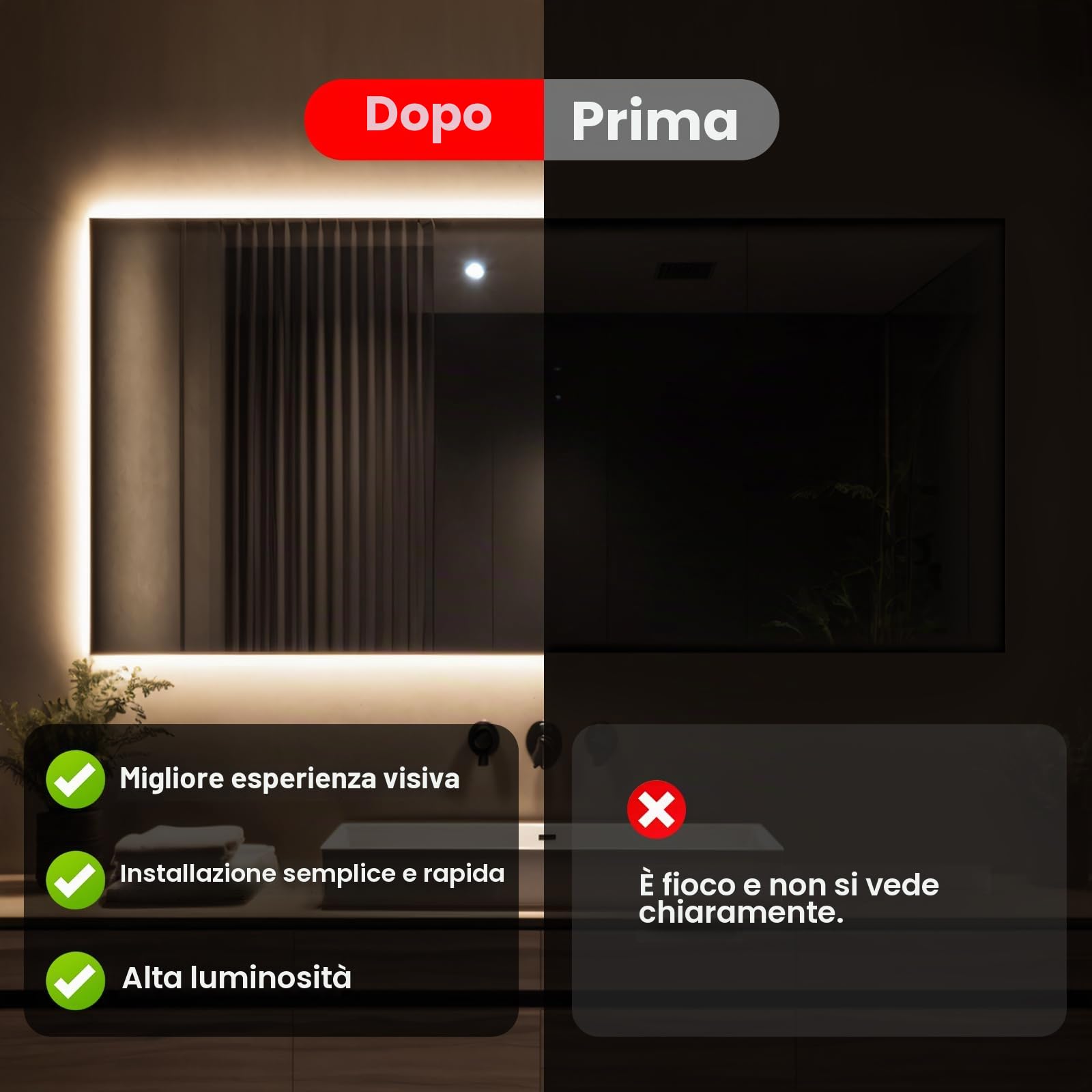 Striscia LED COB 220V, 25M Bianco Naturale 4000K FCOB Striscia LED flessibile, design fai da te, camera da letto, soggiorno, sala giochi, cucina, festa e decorazione del negozio