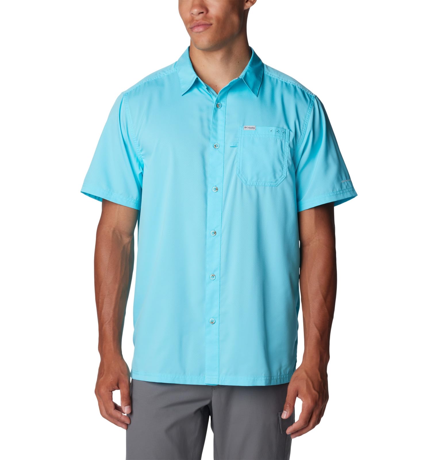 Columbia Sportswear Men's Slack Tide Camp Shirt (Big), Opal Blue, 4X — image 1