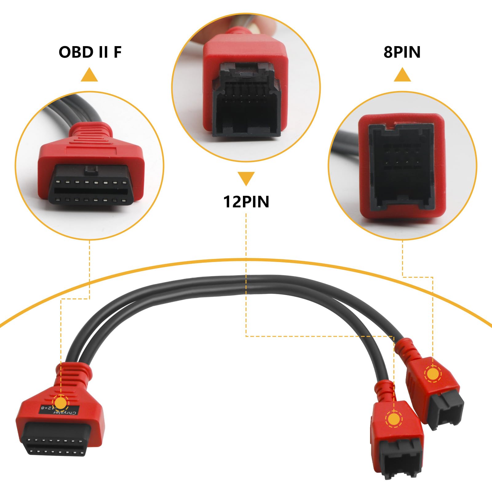 Amazon.com: YLTKJ 12+8 Pin SGW Bypass OBD2 Cable for Autel MK808
