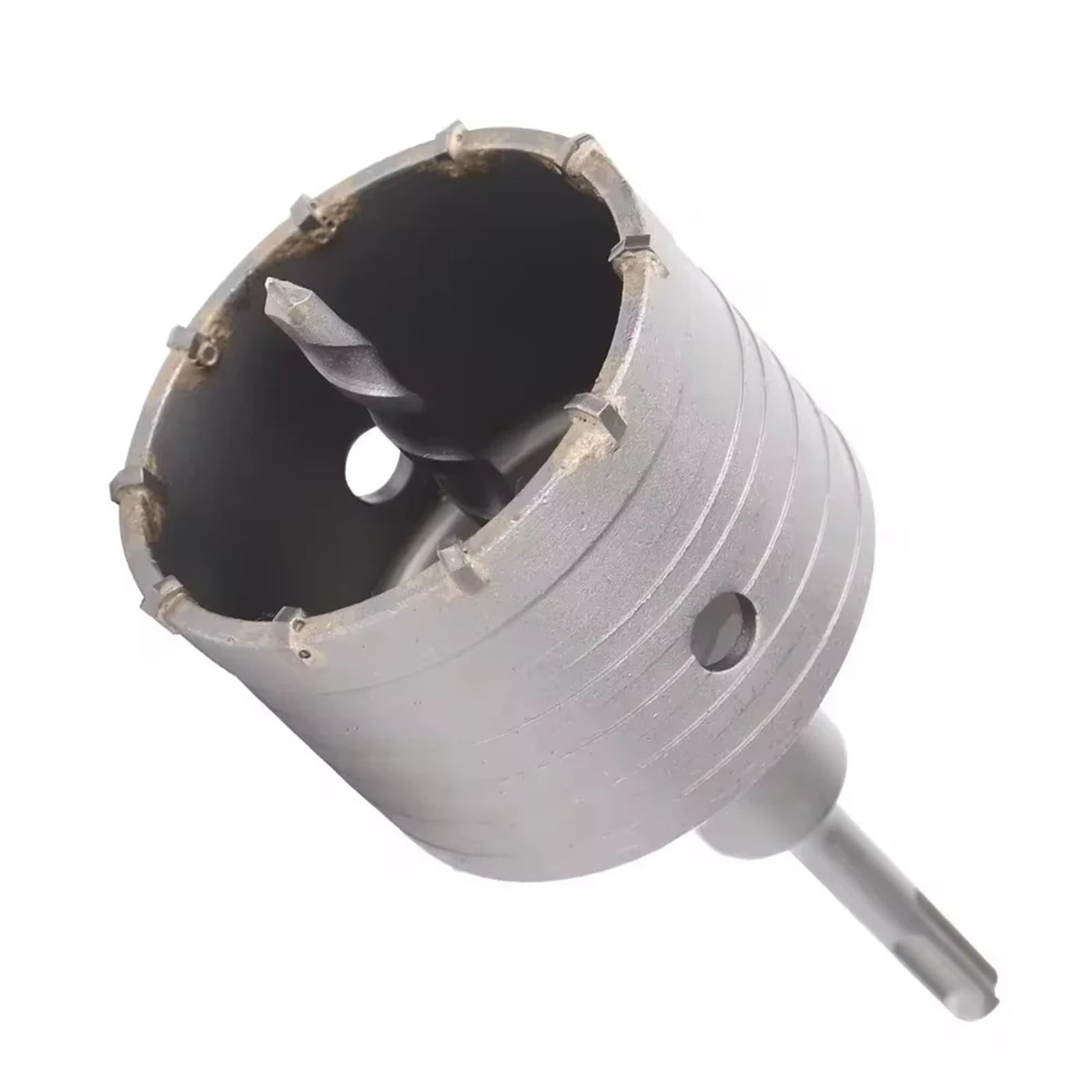 1Pc 30-150mm Drilling Crown For Concrete Wall Hole Saw SDS PLUS Hammer Drill Bit Set With Round Shaft Cement Stone Cutter Tool(105mm)