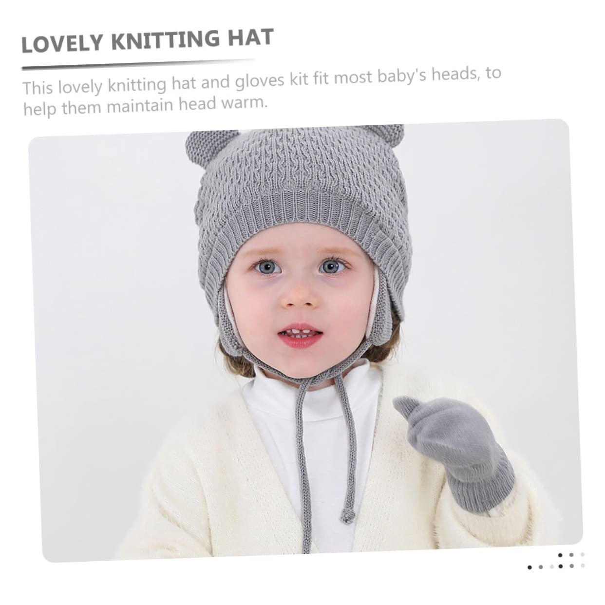 LIFKOME 5 Set Di Cappello Con Guanti Cappello Caldo Per Bambino Cappello Antivento Lavorato A Maglia Comodo Ed Elastico