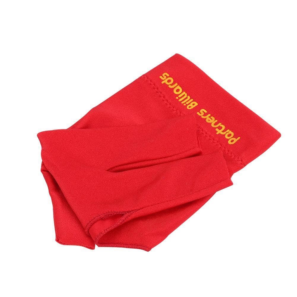 LGB Partners Billiards Professional Snooker and Pool Glove, Two-Finger Design, Pack of 1 (RED) 2