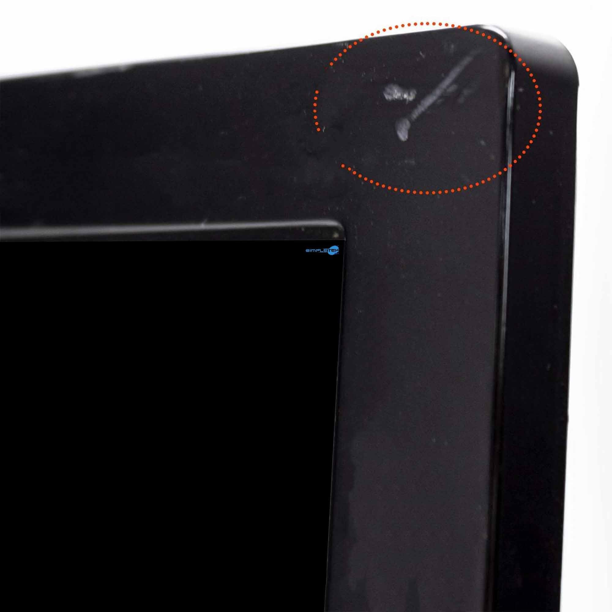 SIMPLETEK - Monitor Nero LCD 19" HD 16:9 - Widescreen - VGA | Perfetto per applicazioni domestiche e d’ufficio | Base inclusa (Ricondizionato)
