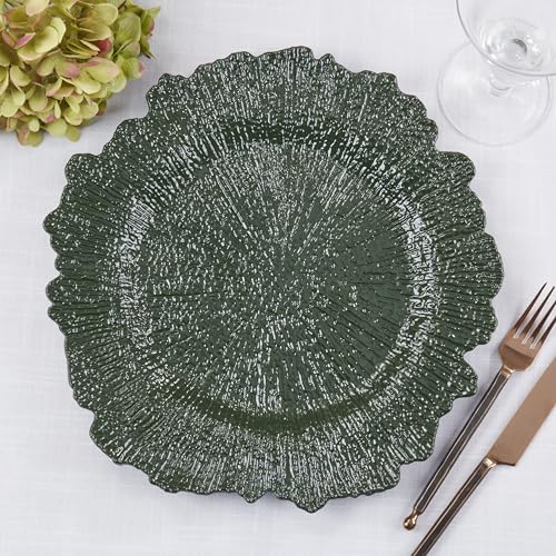 Set de 4 Platos Decorativos Redondos con Borde Ondulado miniatura 4