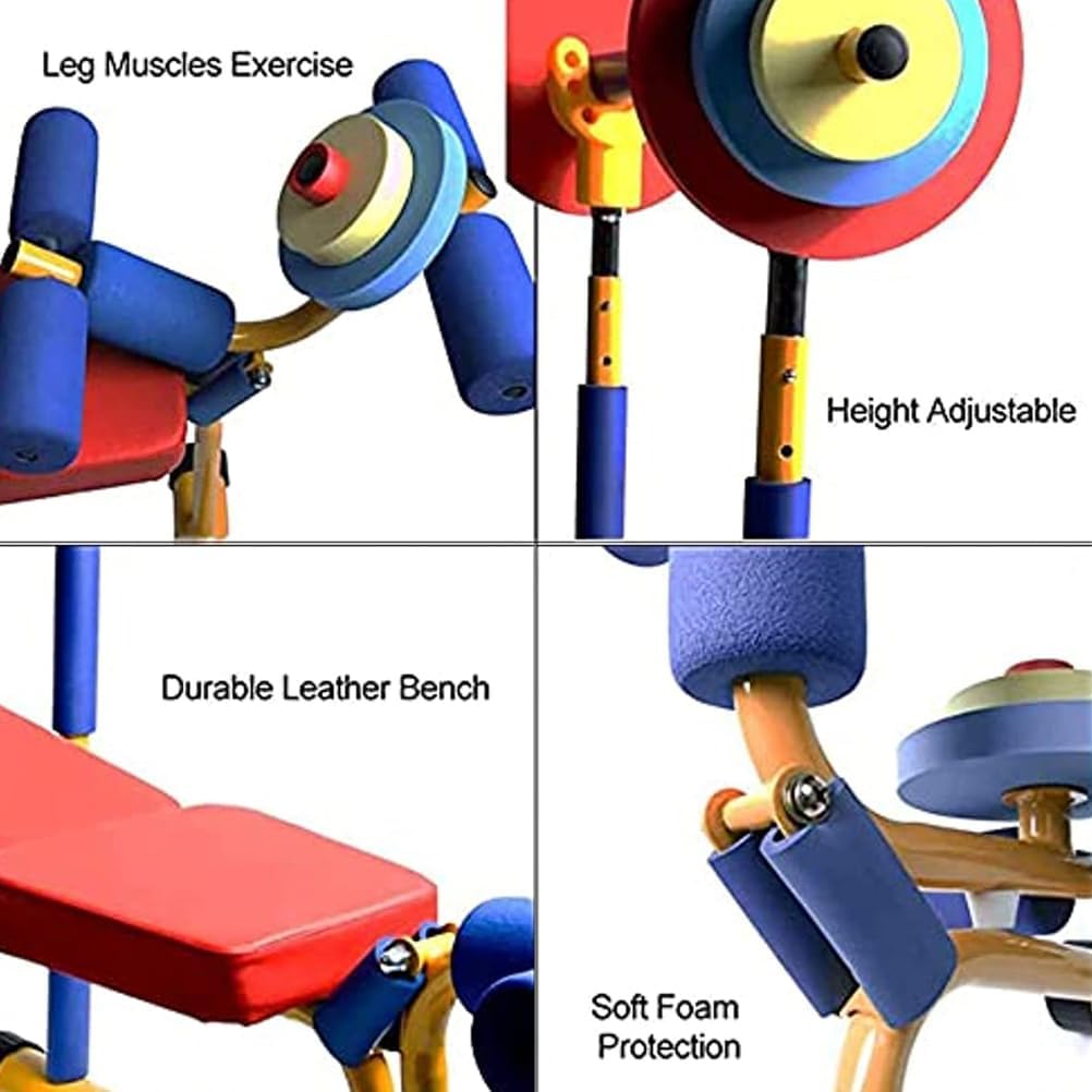 Fun and Fitness Exercise Equipment for Kids, Indoor Outdoor Sport Toddler Weight Lifting Set for 3 to 8 Years Old Kids