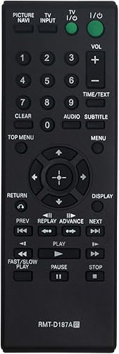 Miniatura 1 de RMT-D187A Control remoto de repuesto para reproductor de CD DVD Sony DVP-NS718H DVP-SR500H DVP-SR101P DVP-SR200P DVP-SR401HP DVP-NS710H DVP-SR400P