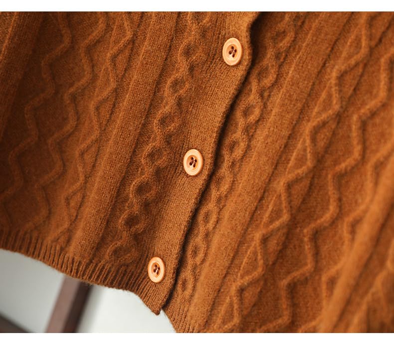 Scialle Donna,Donne Caldo Spalla Scialle Mantello Corto Lana Merino Lavorato A Maglia Scialle Poncho Treccia Cardigan Aperto Davanti Bottone Spalla Protezione Collo Inverno Spalla Caldo C
