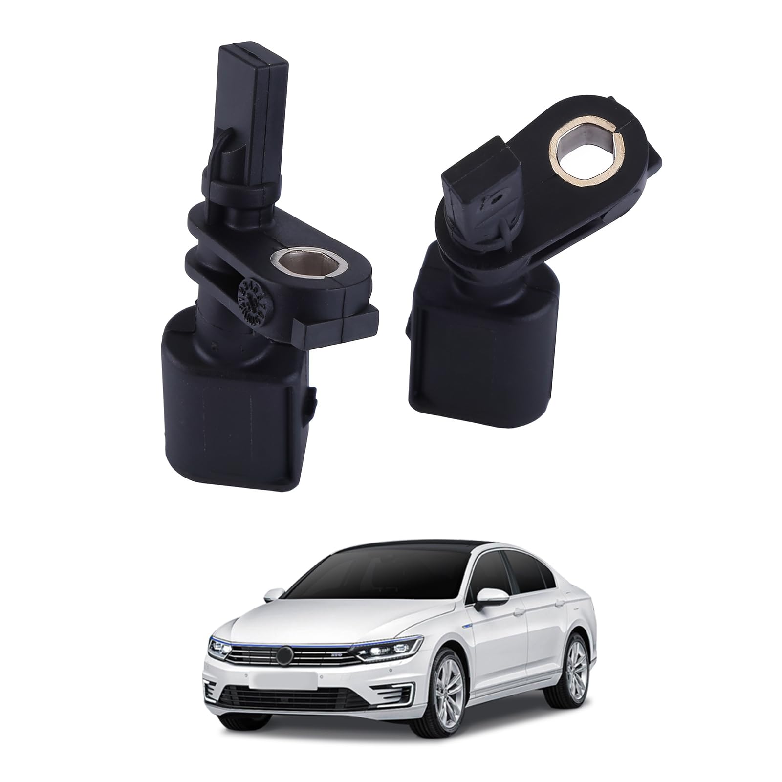 LICHENGTAI 2 unidades ABS Raddrehzahlsensor delantero derecho izquierdo compatible para Audi A1 A2 A3 Q2 Q3 ABS Sensor de velocidad 6Q0927804B, 6Q0927803B