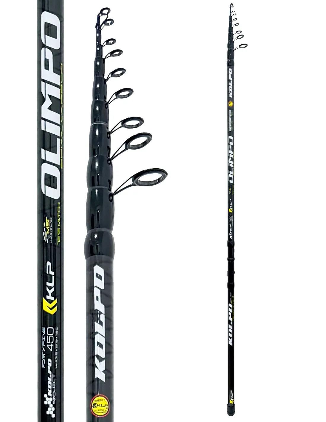 Canna Kolpo Olimpo Tele Match 50-100g | Canna da Pesca Telescopica in Carbonio Alto Modulo Mare e Lago