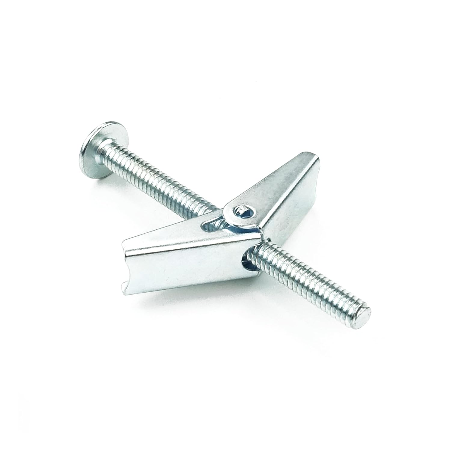 HASWARE Toggle Bolt Zinc Plated Steel and Wing Nut for Hanging Heavy Items on Drywall 1/4x3” (8 Pack)