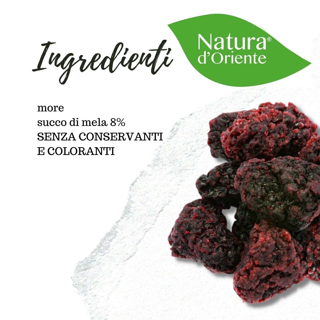 NATURA D’ORIENTE – More Disidratate Senza Zucchero, Ideali Per Snack e dolci - Frutta Secca – Senza Conservanti e Coloranti - 500g