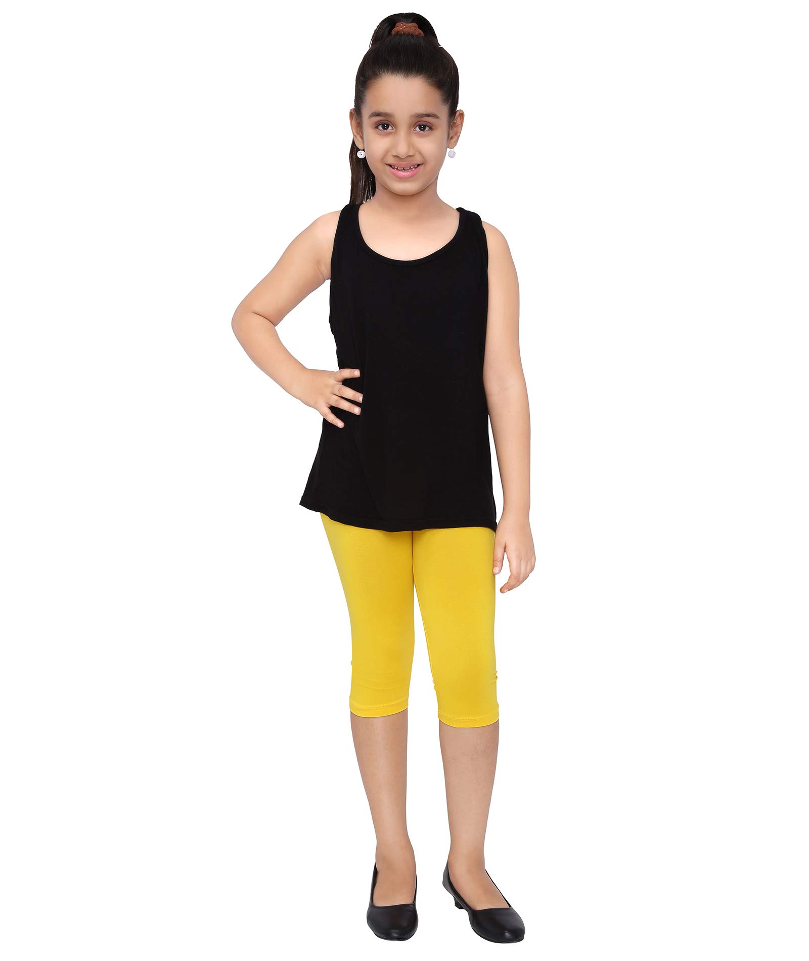 Robinbosky Premium Girls Capri Leggings for All Age Group | Multiple Colors-image-4