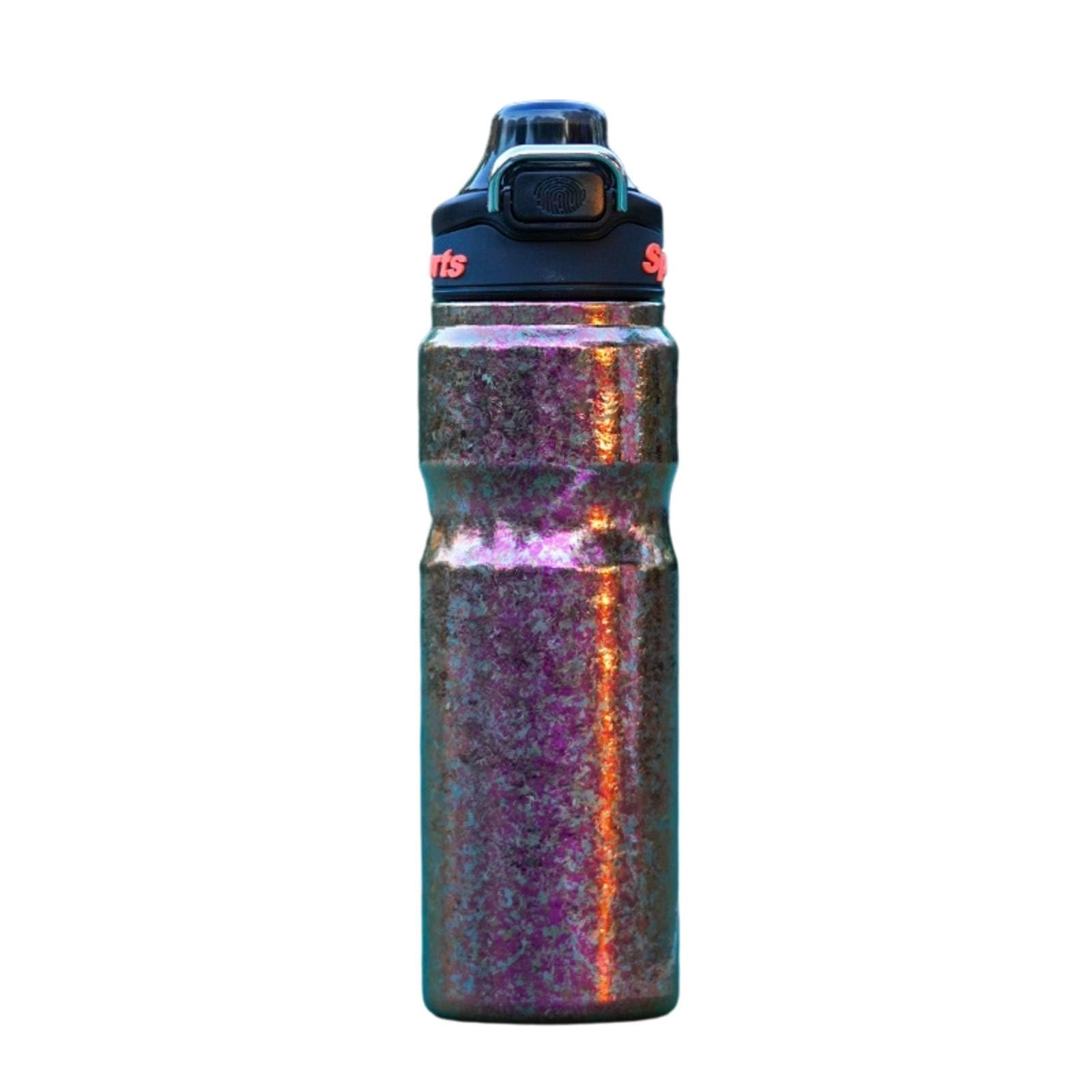 Thermosflasche aus Doppelwandig -Thermosflasche auslaufsicher flasche für Sportler, Pendelnde, Roségold, 650ML