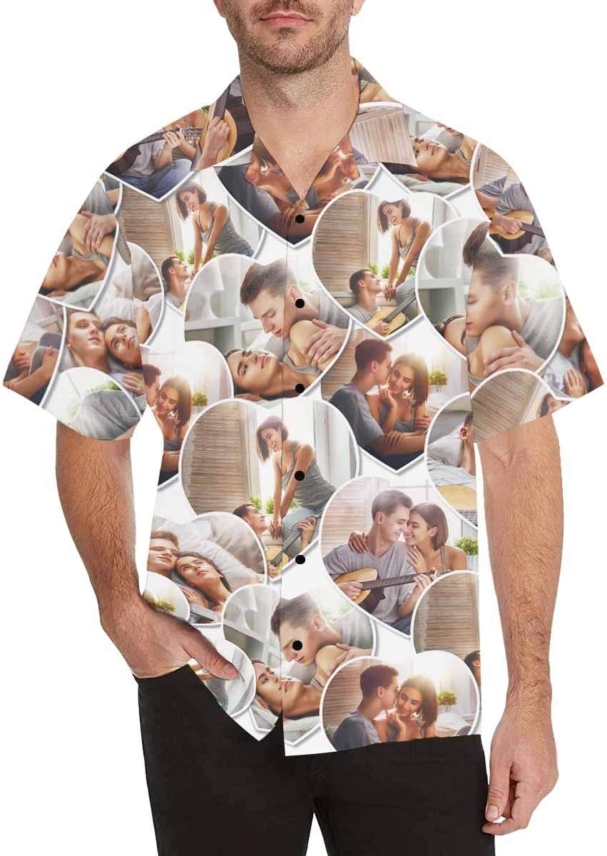 YesCustom Custom Father Face Men's All Over Print Hawaiian Shirt Personalized Gifts