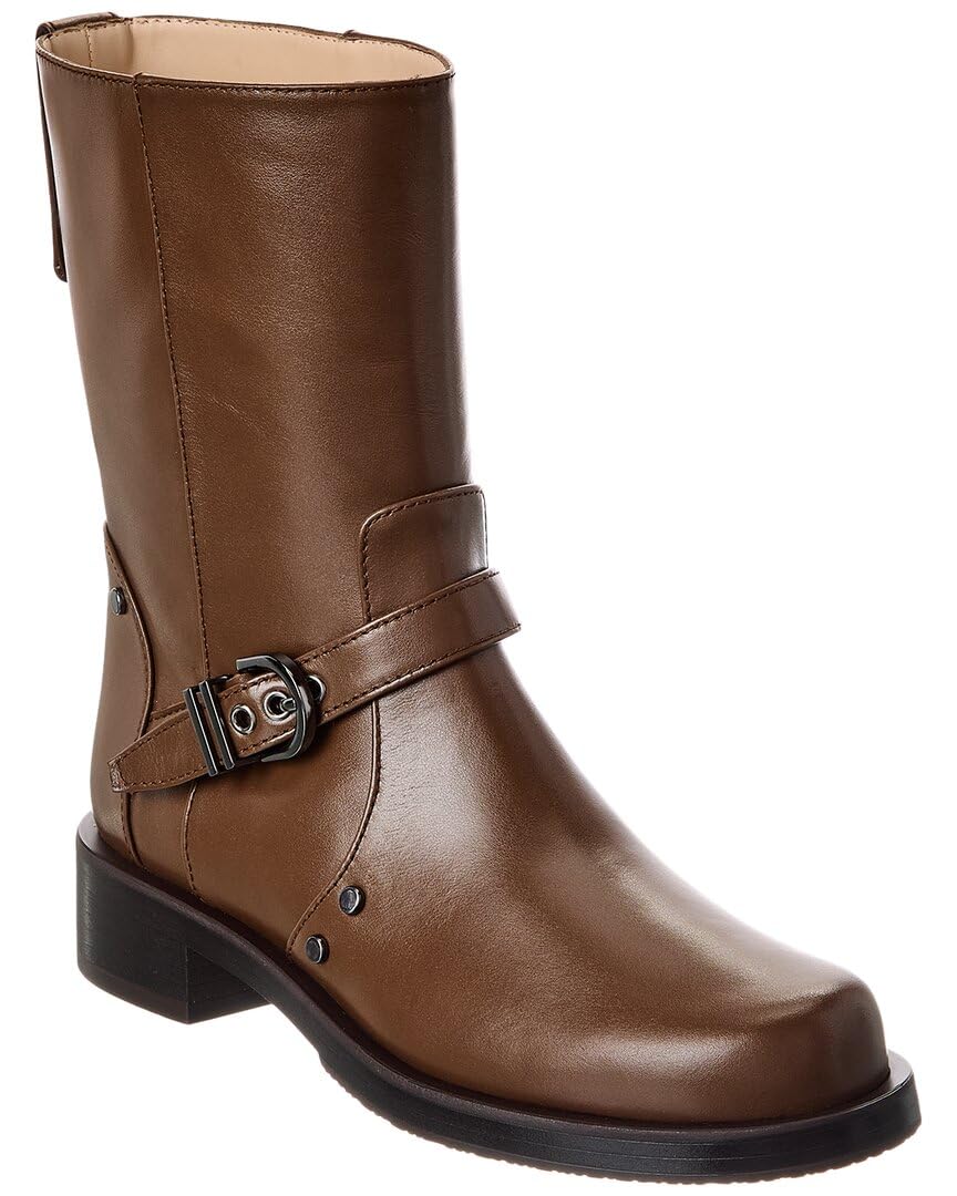 Stuart Weitzman Maverick Leather Bootie 6 5 Brown