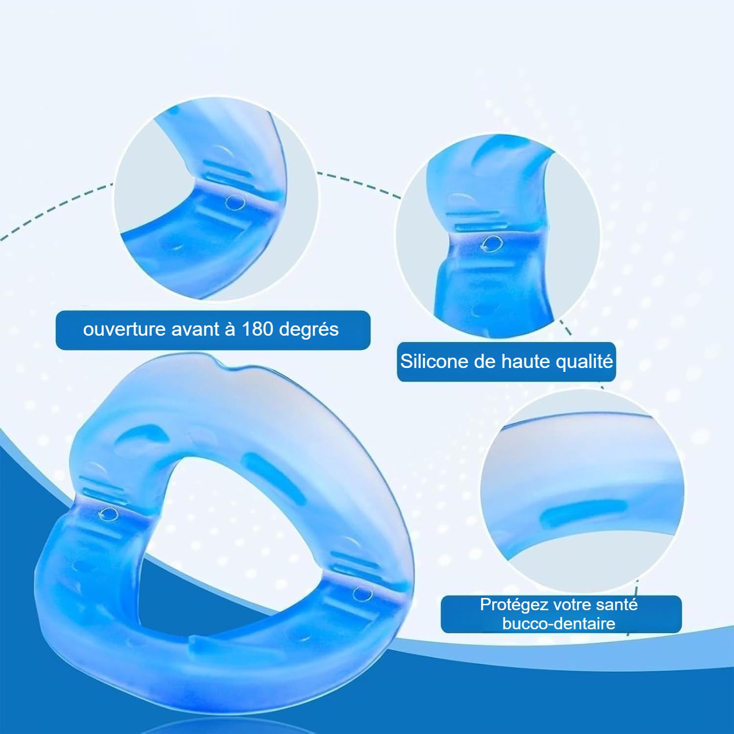 Santavya Embout Buccal anti-ronflement silence de la première nuit Confortable et pratique (1PCS)