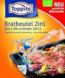 5 x Toppits® Bratbeutel 2in1 mit OptiVit Ventil (5 Stück/Grösse L - 35 x 43 cm - bis max. 5 kg) MIKROWELLEN GEEIGNET