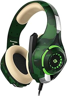 Cosmic Byte GS410 wired over ear Headphones with Mic and for PS5, PS4, Xbox One, Laptop, PC, iPhone and Android Phones (Camo Green)