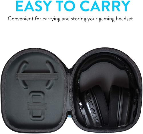 Miniatura 4 de TUDIA Funda de auriculares EVA para juegos compatible con auriculares Corsair Void RGB Logitech G933, G930, G230, G430, G35, estuche de