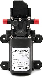 DC 12V 130PSI 6L/Min Water High Pressure Diaphragm Water Pump Self Priming Pump Automatic Switch - (Color: Straight)