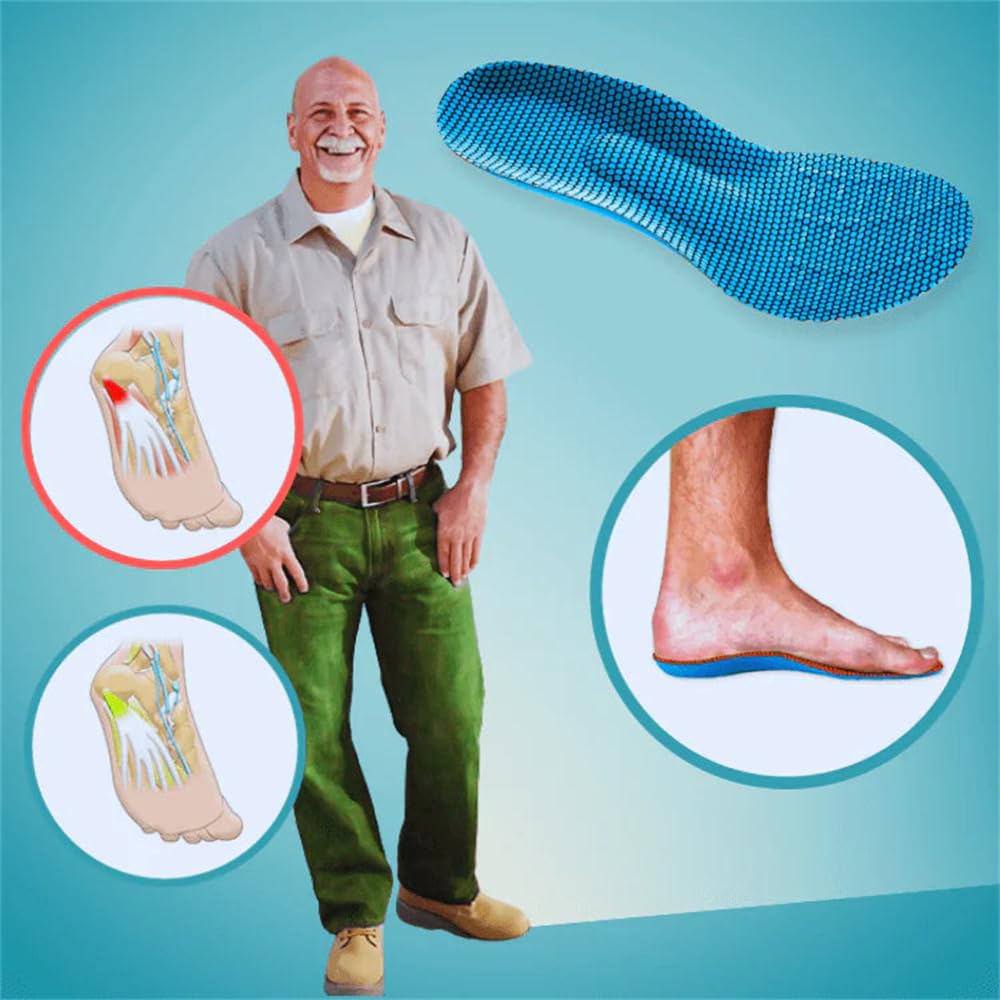 Solette ortopediche ComfySole Comfort, solette ortopediche, riduzione della pressione e supporto dell'arco plantare, ideale per piedi piatti, fascite plantare e dolori ai piedi