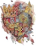 Poinçon : 11 carats, 35 × 41 cm. Tissu imprimé. Pas besoin de dessiner des grilles. Les motifs 100 % précis ont été pré-imprimés sur le tissu avec de l'encre soluble dans l'eau, qui peut être lavée facilement