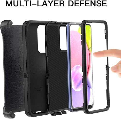 Miniatura 10 de AICase for Galaxy A03S Case,Heavy Duty Drop Protection Full Body Rugged ShockproofDust Proof 3-Layer Military Protective Tough Durable Phone Cover