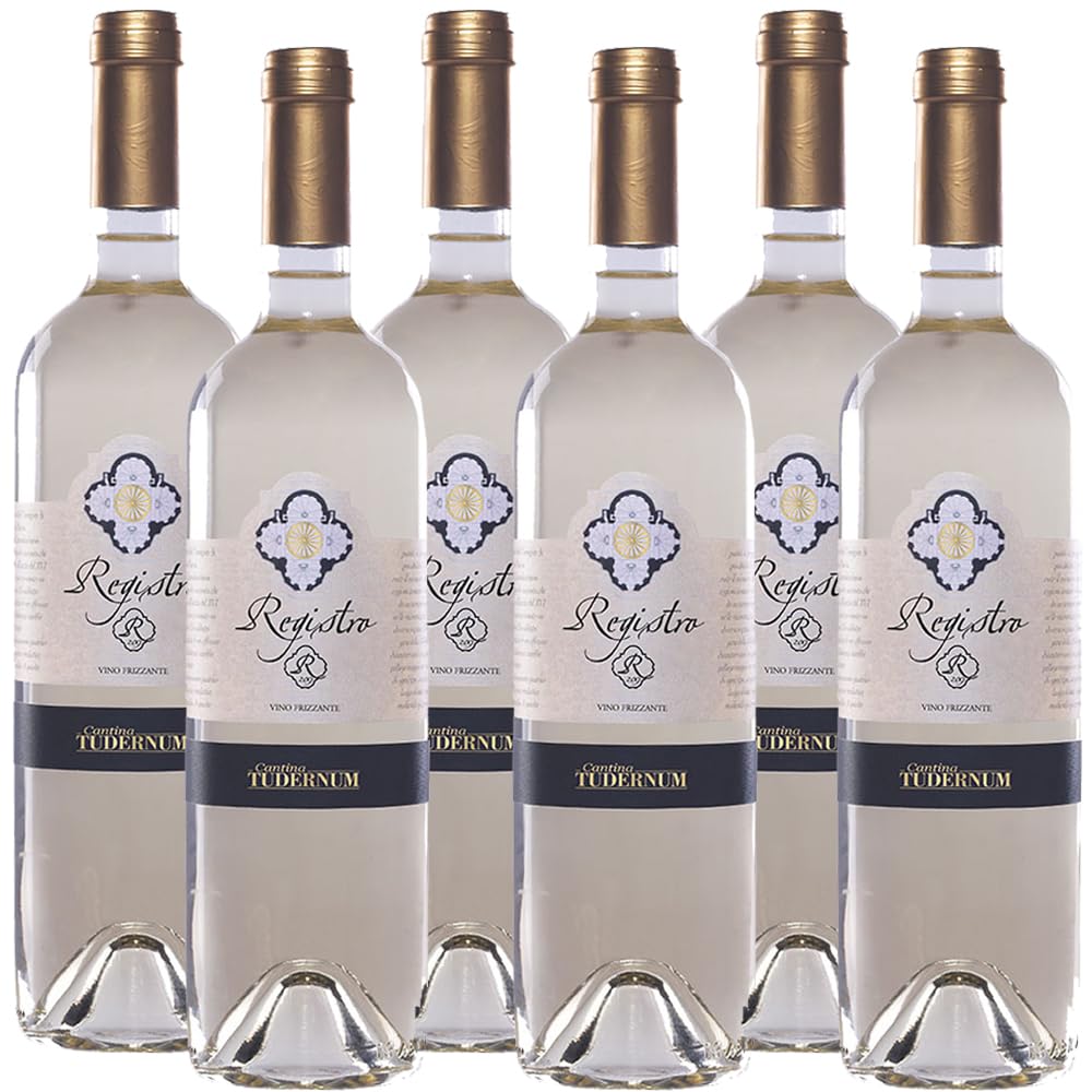 Vino Bianco Frizzante | Riesling Italico | Tudernum Registro 209 | Umbria | 6 Bottiglie 75Cl | Idea Regalo