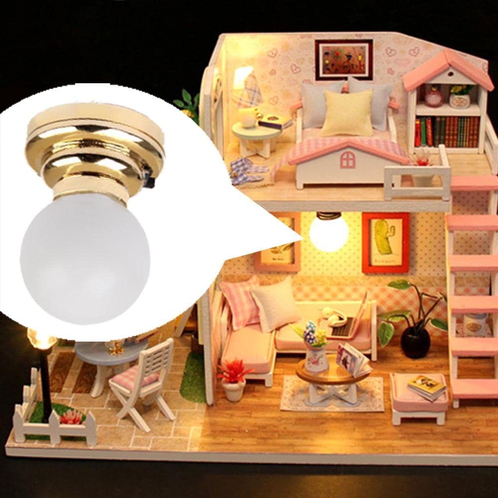 Bellissime Miniature per Casa delle Bambole in 1:12, Modello Luminoso, Decorazione per Casa delle Bambole