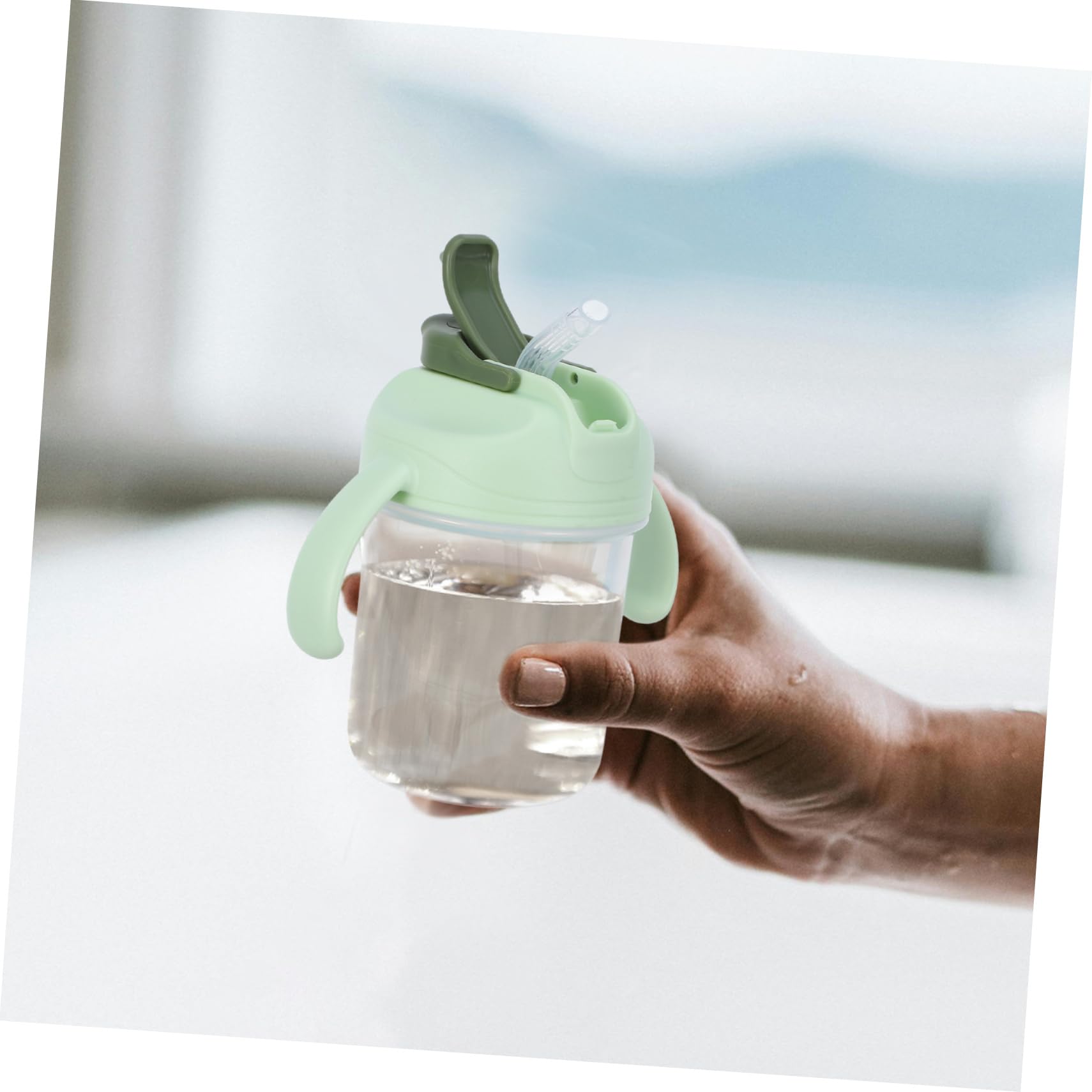 Vaso Con Pajita Antiasfixia 3 Unidades Reutilizable A Prueba De Derrames Para Personas Con Discapacidad Disfagia Para El Cuidado Del Paciente Con Tapa Para Adultos En
