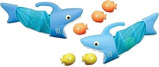 Sunny Patch Spark Shark Fish Hunt (Pool Game, 2 Nets, 6 Fish Sinkers to Catch)