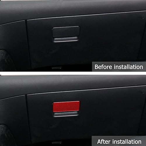 Miniatura 3 de Compatible con caja de almacenamiento Copilot, marco de manija, cubierta de panel de fibra de carbono, accesorio interior para Mazda CX-5 2017 2018