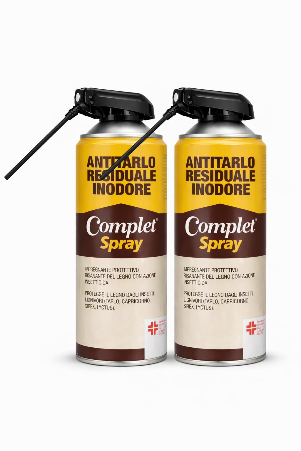 Complet Antitarlo Spray per Legno 800 ml | Fungicida Inodore e Incolore | Protezione Mobili, Parquet e Oggetti in Legno contro Tarli e Funghi (2 pezzi da 400 ml)