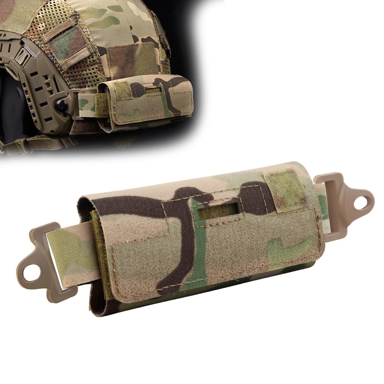 Wqzxm Cp Tactical Helmet Counterbalance Weight Bag Nvg Counterweight Pouch With Five Counter Blocks For Ops Fast Airsoft Paintball Helmet(Cp)