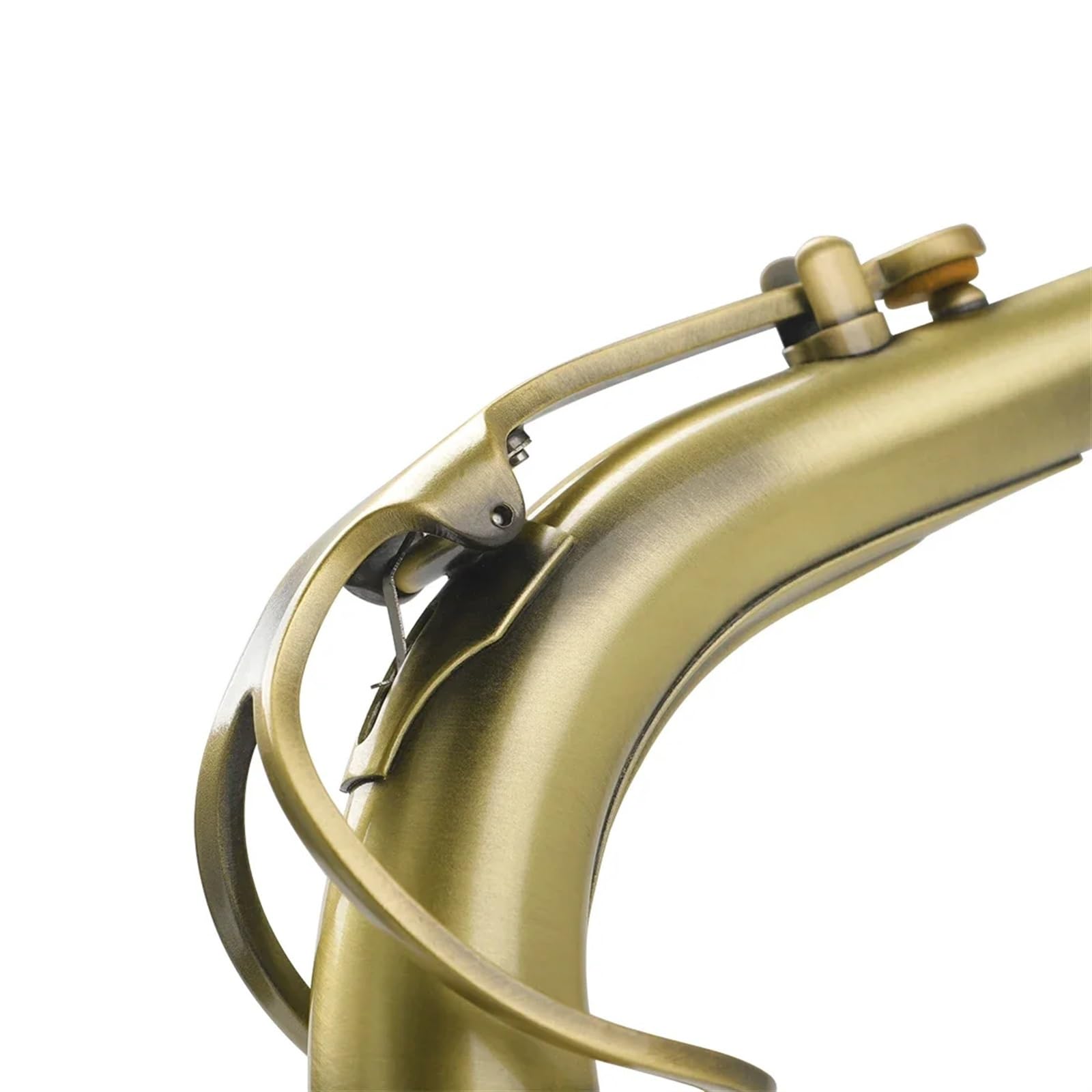 Tudel De Saxofón Alto De 24,5 Mm, De Latón, Con Cuello Curvado, De Bronce Y Cobre Rojo Vintage, Piezas Y Accesorios For Instrumentos De Viento De Madera(B66)