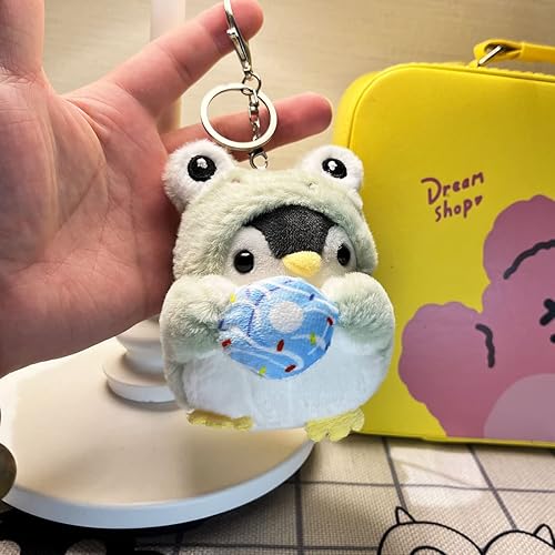 Miniatura 3 de Vitaniya Llaveros de peluche panda kawaii llavero pequeños animales de peluche pingüino panda bonitos llaveros para mochilas animales kawaii G