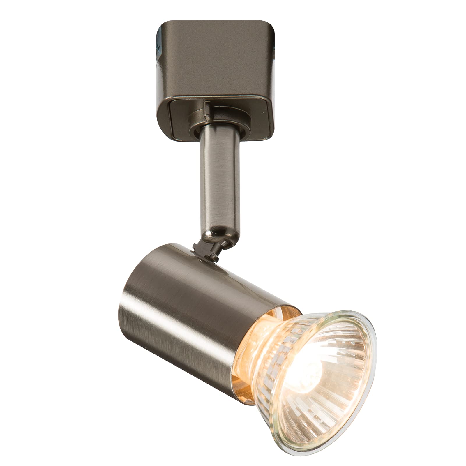 GU10 Adjustable Track Cylindrical Spotlight in Brushed Chrome