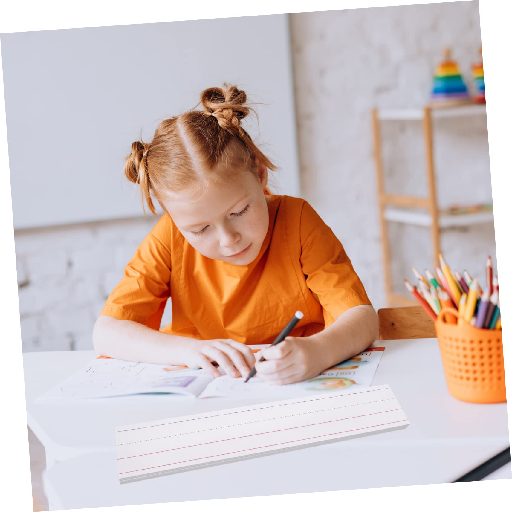 Uonlytech 2 Set Strisce Per Studenti Cartoncini Per Scrittura E Apprendimento Didattica Con Linee Per Controllo Adatte Per Scuole E Uffici 50 Pezzi * 2