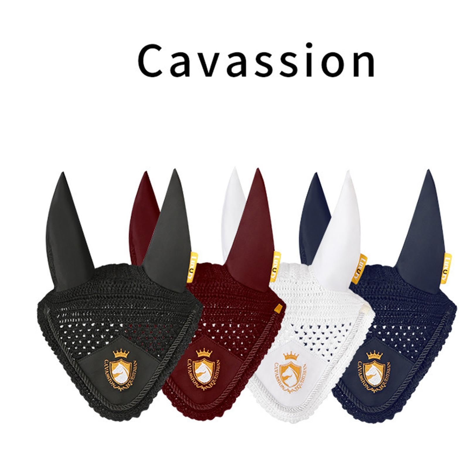 kowaku Bonnet Anti-Mouches pour Cheval, équipement équestre Pratique, Cagoule Confortable et Portable, Protège-Oreilles Doux