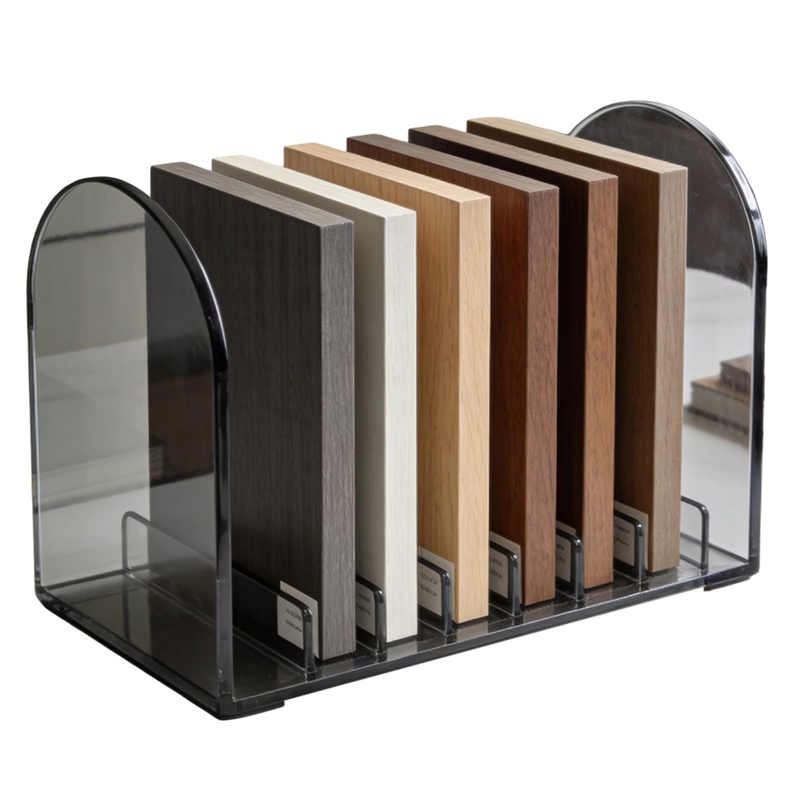 ZAWQFDZ Acrylic Tile Display Stand, Sample Tile Stand, Space Saving Style Display Stand for Showroom, Retail Store, Exhibition, Photo Album(9.8"/25cm)