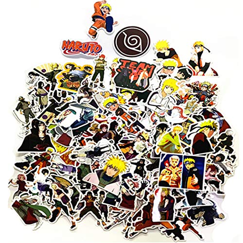 150PCS Naruto Anime Stickers,Waterproof Naruto Stickers for Laptop Skateboard Pad Bicycle Phone Car,Decal Cartoon Sticker,Naruto Sticker