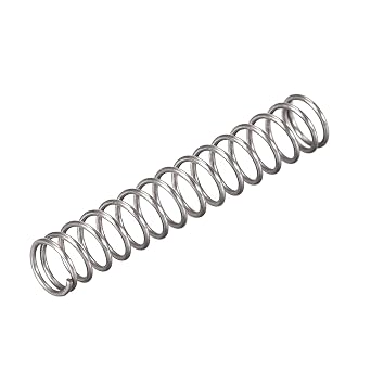 sourcing map Compressed Spring,4mmx0.4mmx25mm Free Length,7.1N Load Capacity,Gray,20pcs