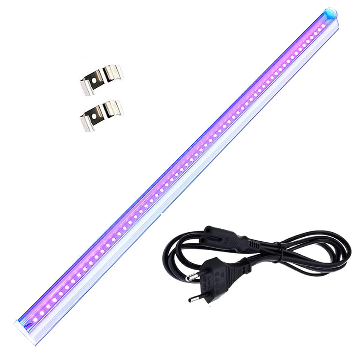 2 Feet UV Black Light 18W | 395-400nm LED T5 Integrated Tube | Linkable Batten Light | UV LED for Glow Party, Resin Curing, Fluorescent Paint, DJ & Inspection Use-image-12