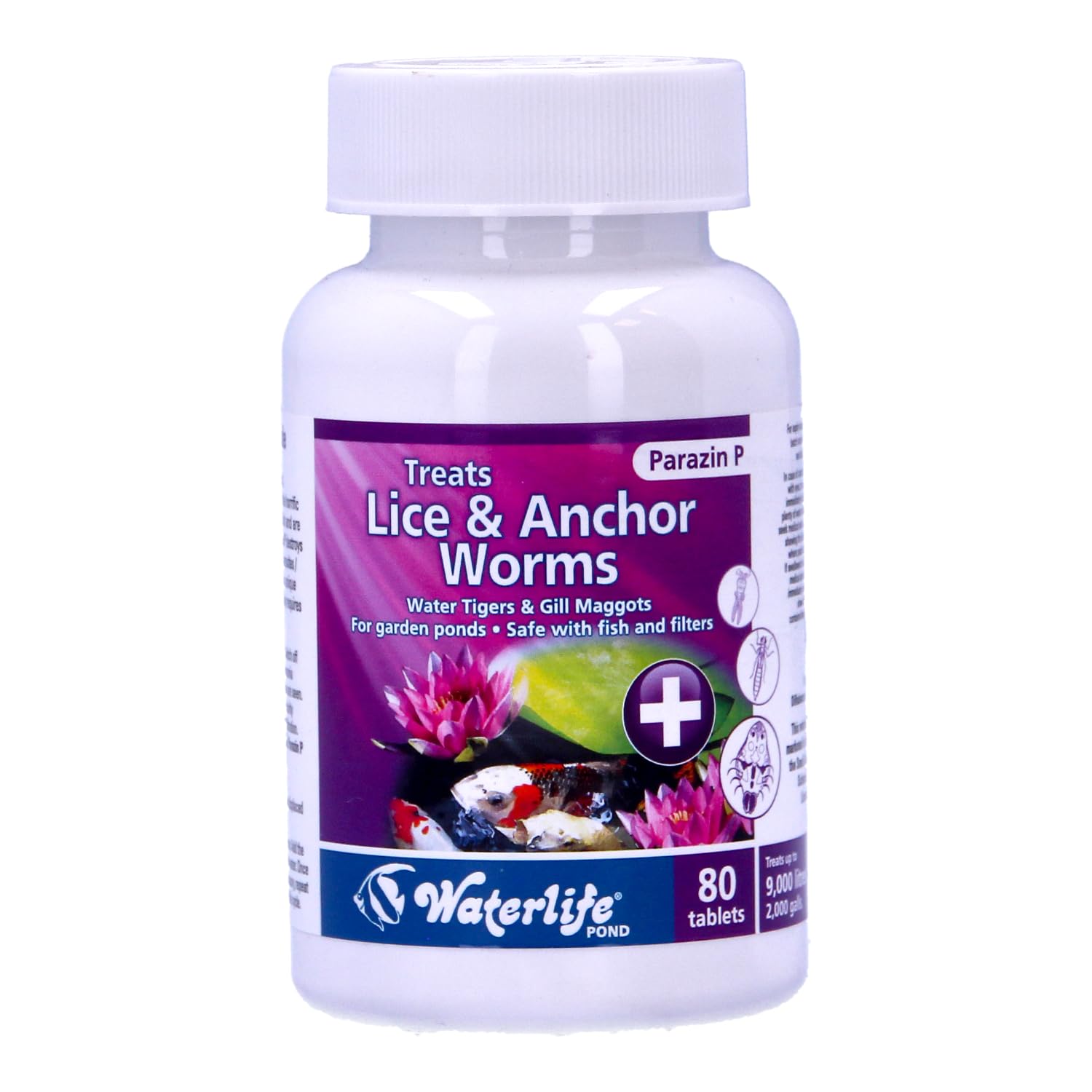 Waterlife Parazin P Fish Lice & Anchor Worms 80 Tablets 200g